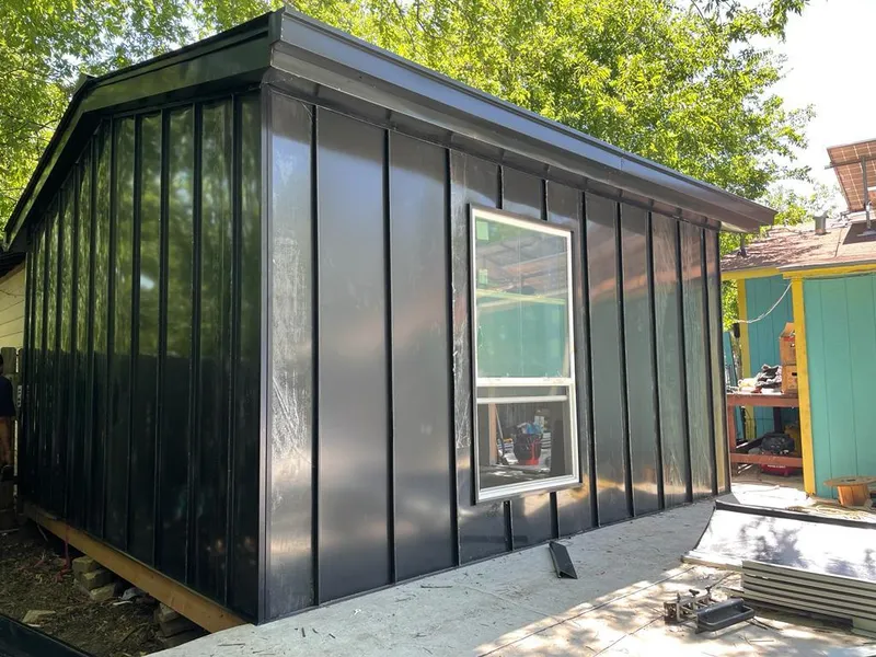 Black standing seam metal wall panels for Roof Inspection in Mint Hill